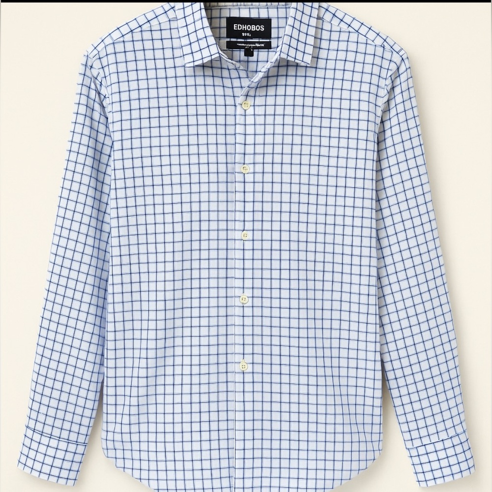 Bonobos White and Blue Grid Men's‎ Shirt